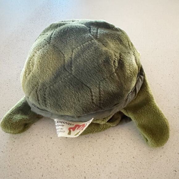 Folkmanis Plush Green Baby Turtle Full Body Shell Hand Puppet - Picture 5 of 7